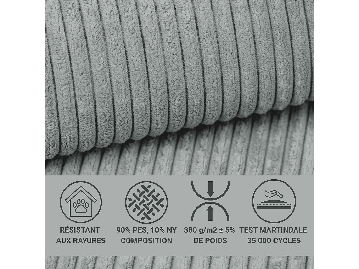 Boxspringbed met hoofdbord + matras + dekmatras - 140x200 cm - lichtgrijs - PELINO