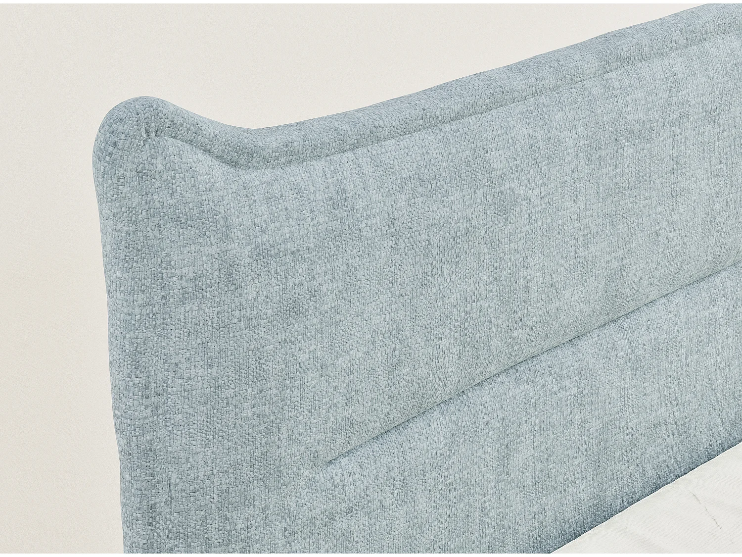 Boxspringbed met hoofdbord + matras + dekmatras - 160x200 cm - lichtblauw - PELINO