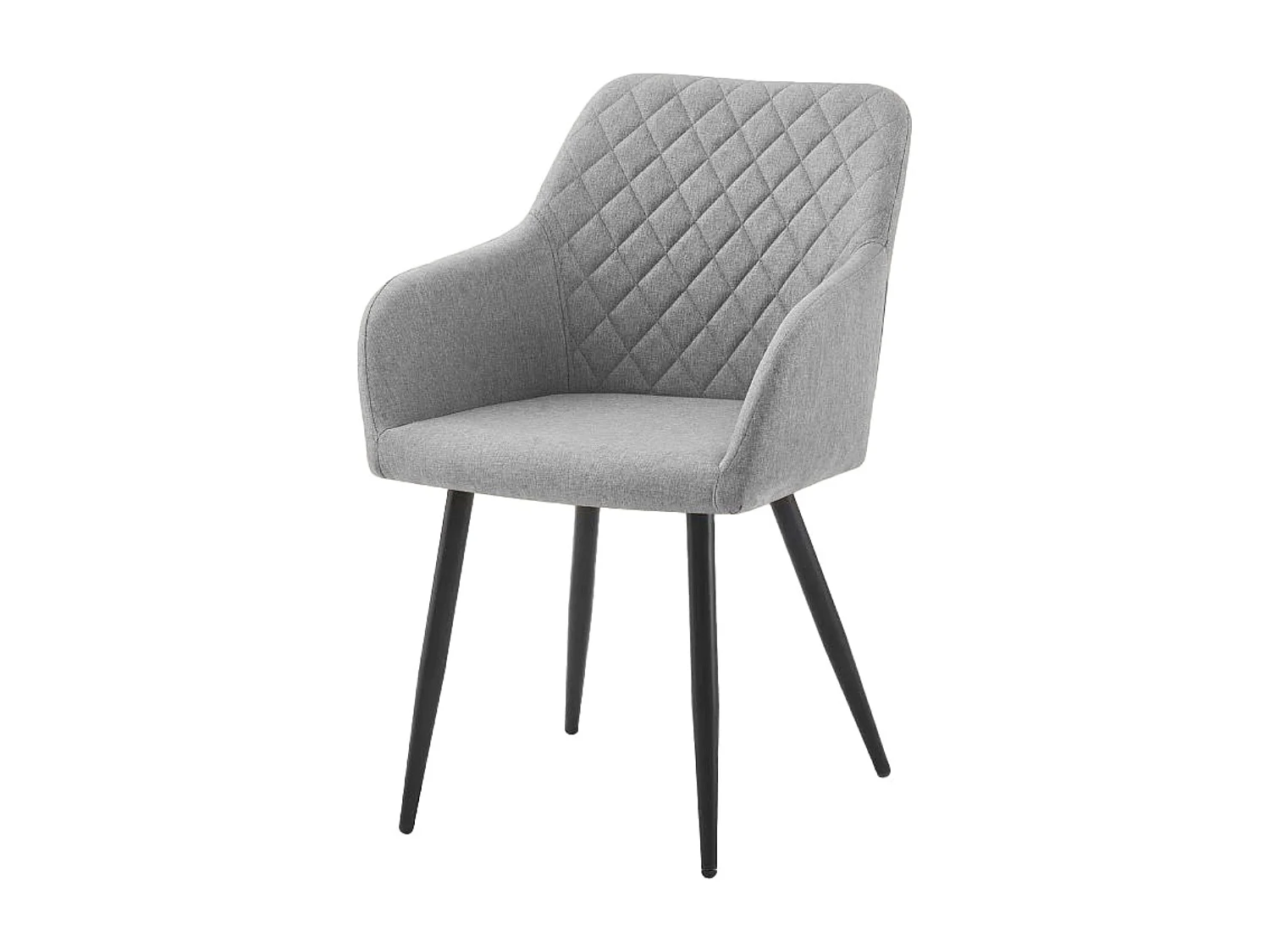 Pack comedor Rombo estilo industrial gris y negro 4 sillas con reposabrazos