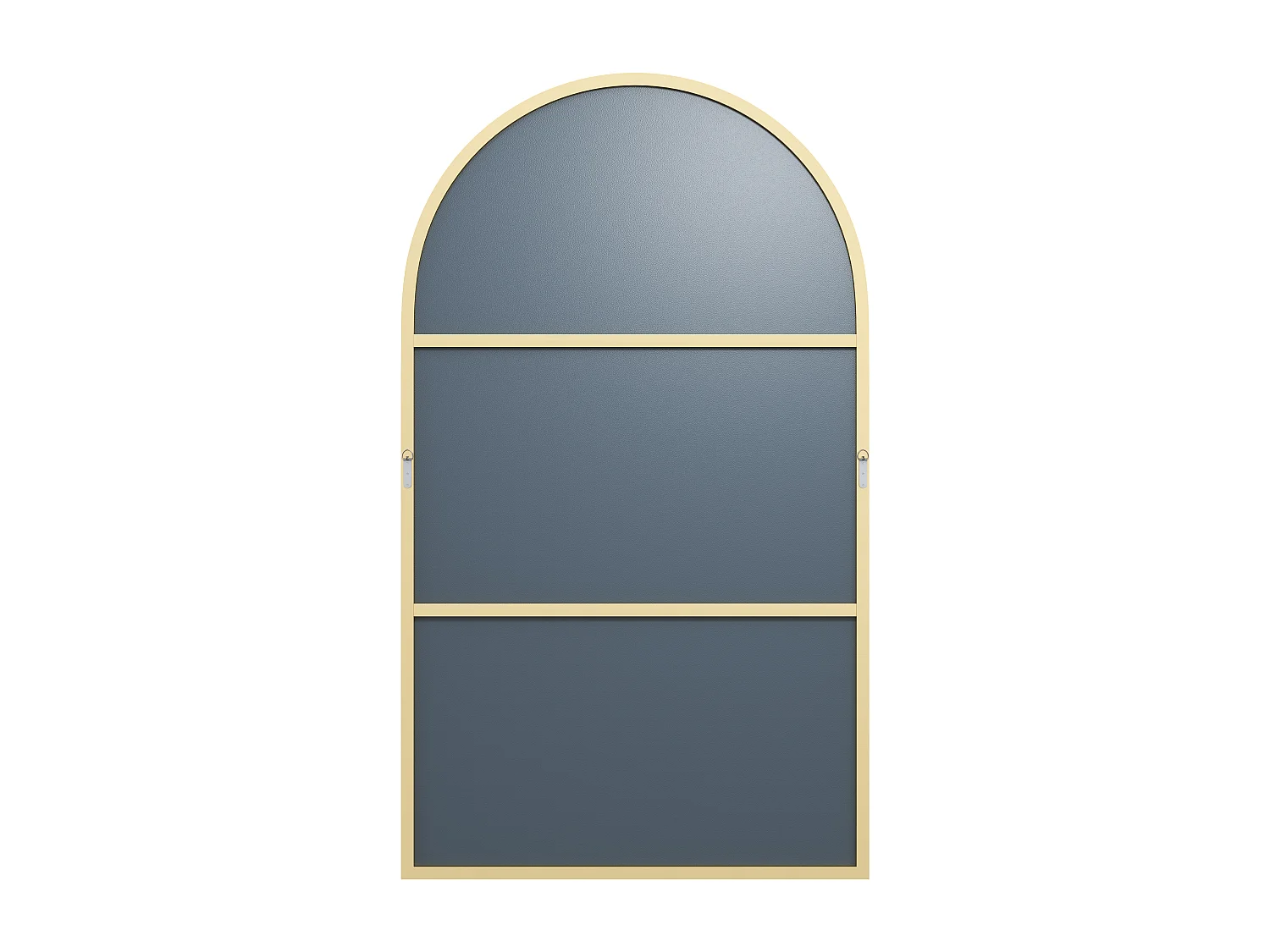 Grand miroir arche en aluminium - L. 110 x H. 190 cm - Doré - OLYVEN