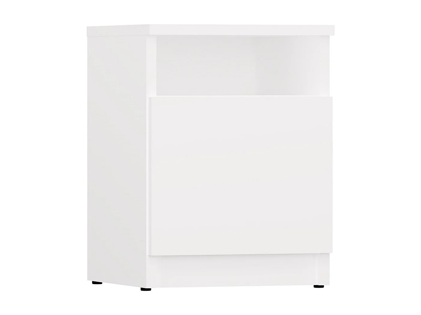 Table de chevet, blanche, 30 x 40 x 30 cm