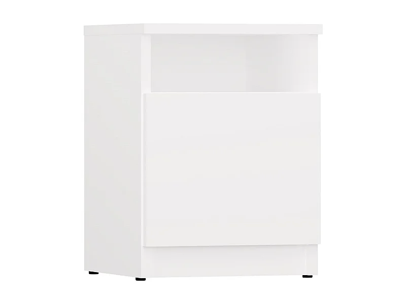 Table de chevet, blanche, 30 x 40 x 30 cm