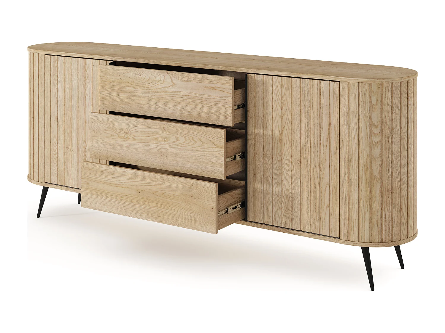 Commode, chêne Cremona, 196 x 81,8 x 40,2 cm