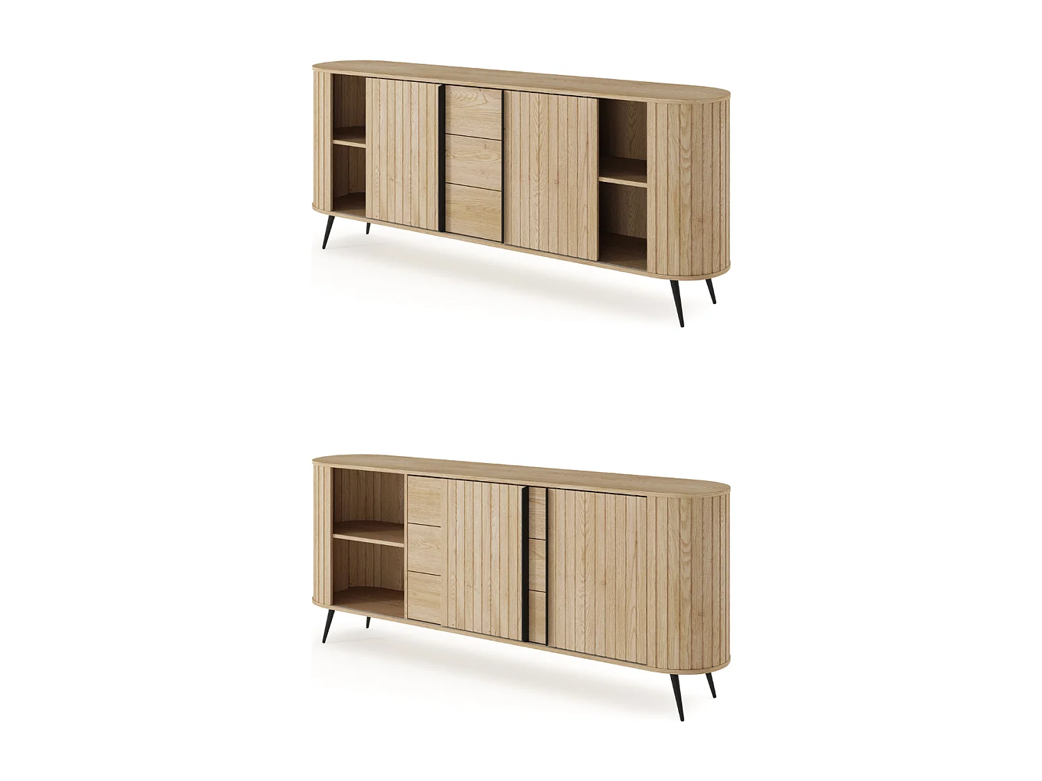 Commode, chêne Cremona, 196 x 81,8 x 40,2 cm