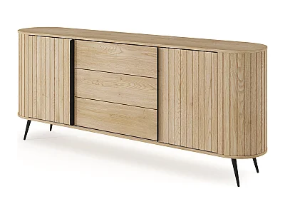 Kommode, Cremona eg, 196 x 81,8 x 40,2 cm
