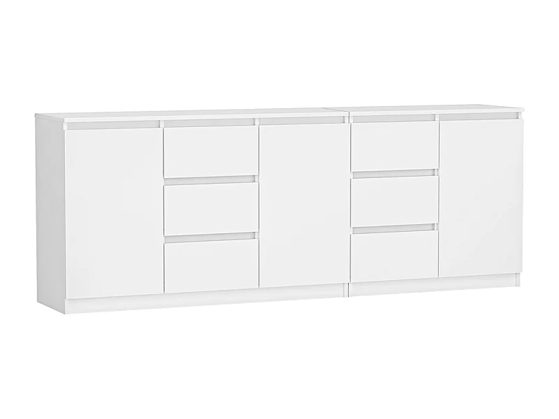 Commode, blanche, 200 x 75 x 40 cm