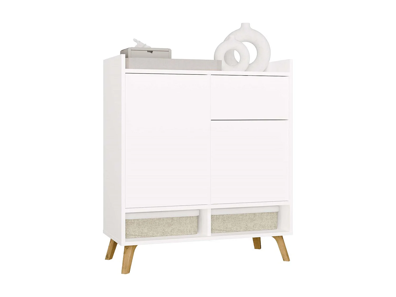 Commode, blanche, 80 x 92 x 35 cm