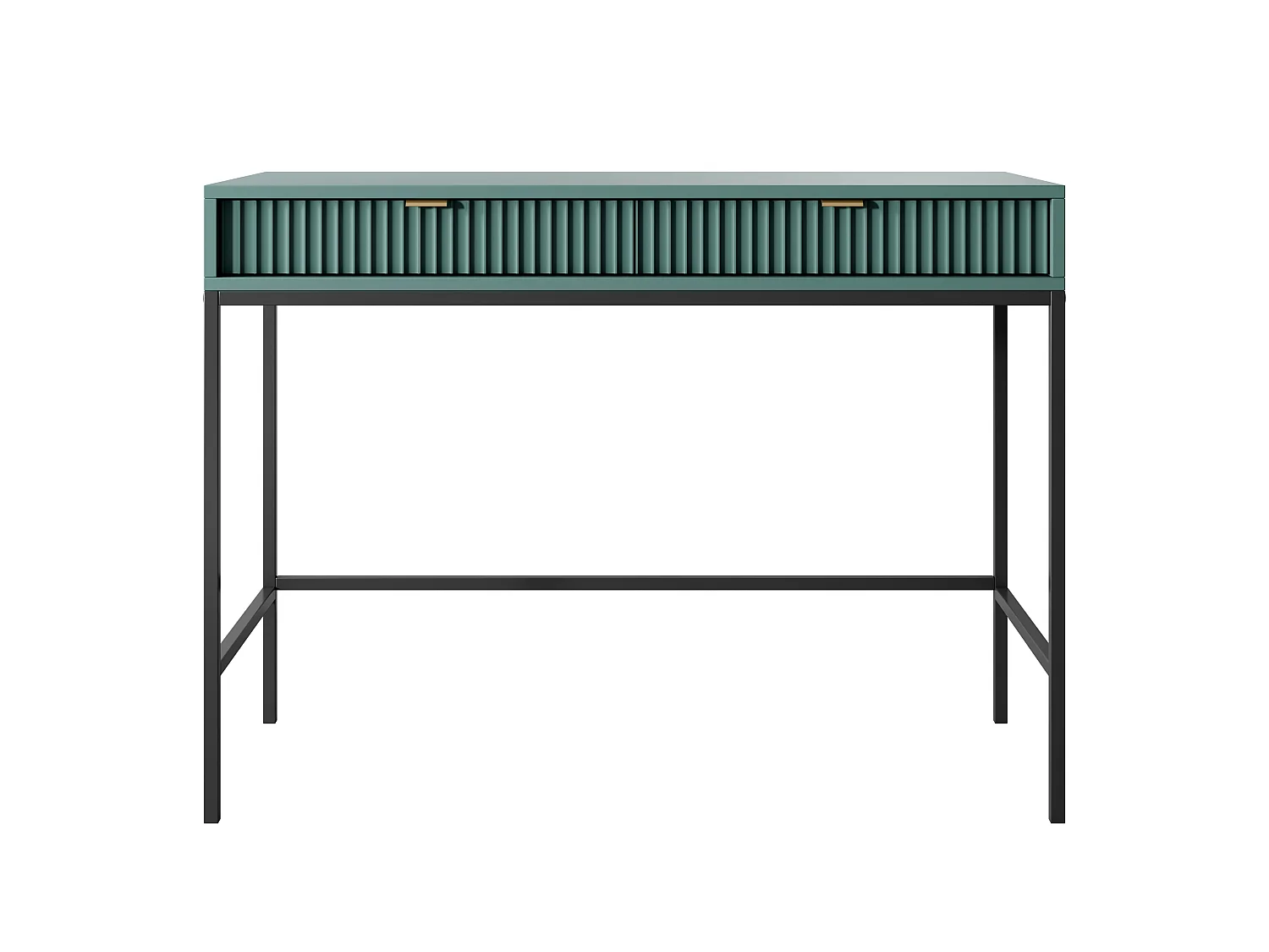 DRESSING TABLE: Labrador, Black, 104 x 78 x 50 cm, gold handles