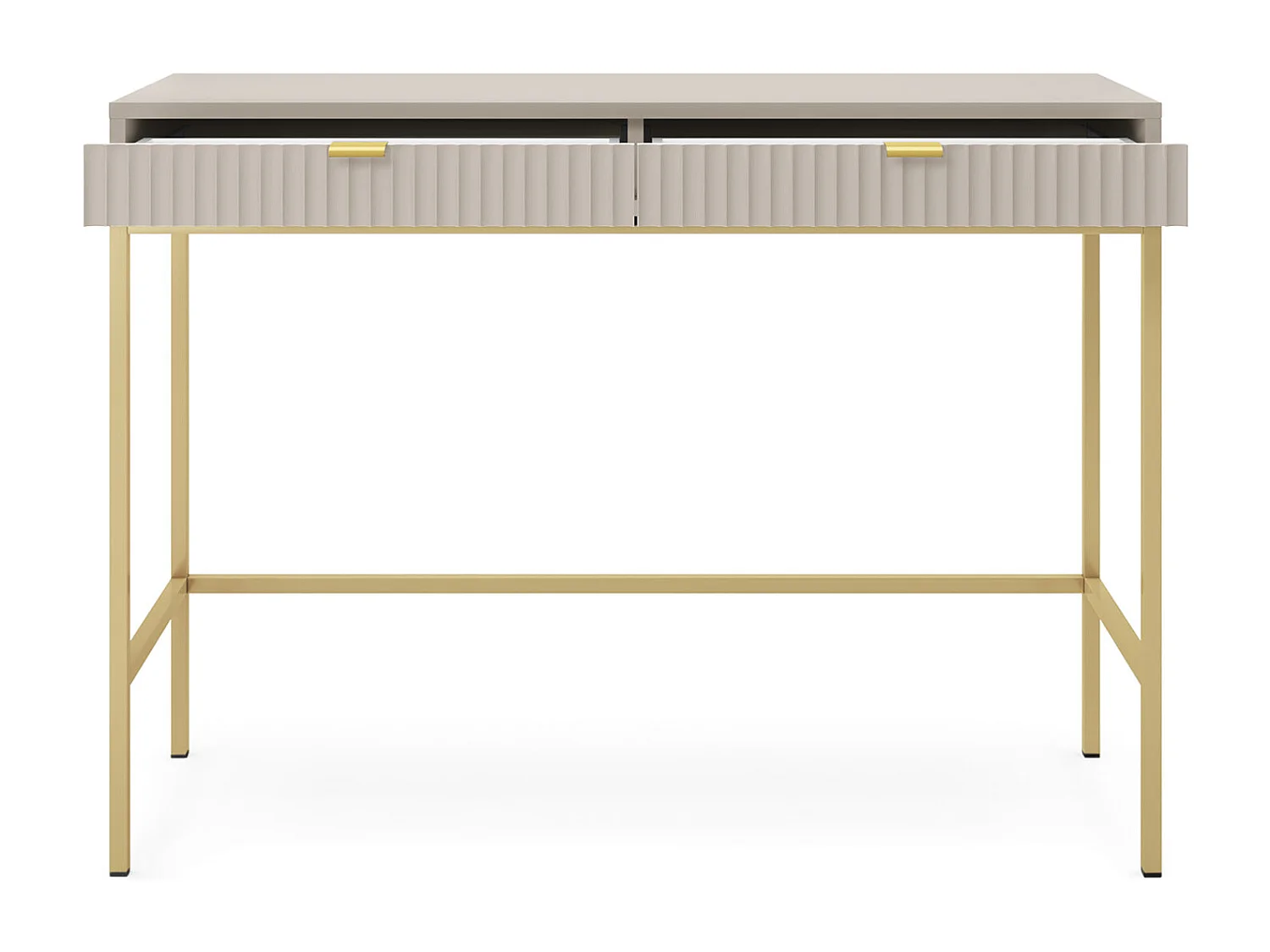 SCHMINKTISCH, Kaschmir, Gold, 104 x 78 x 50 cm, goldene Griffe