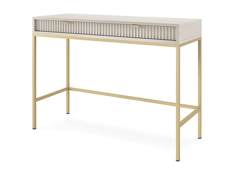 SCHMINKTISCH, Kaschmir, Gold, 104 x 78 x 50 cm, goldene Griffe