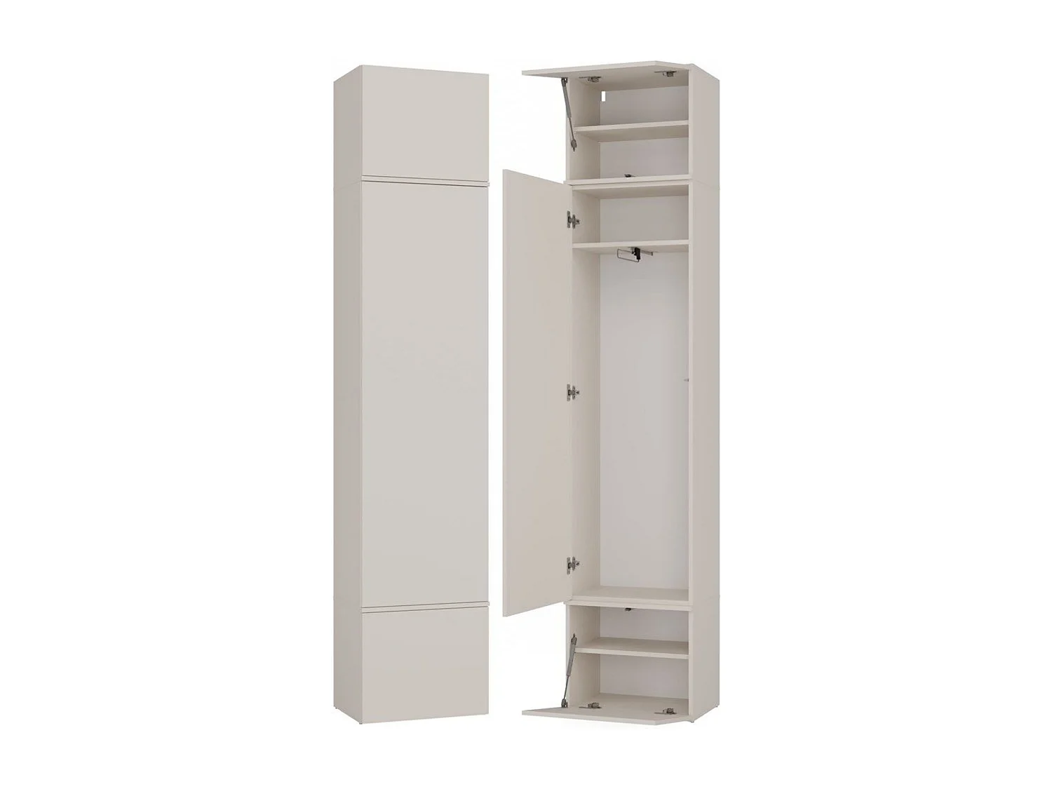 Armoire, cachemire / beige, 50 x 238 x 35 cm