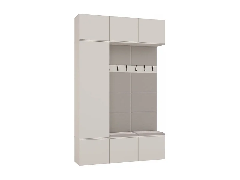 Armoire, cachemire / beige, 150 x 238 x 35 cm