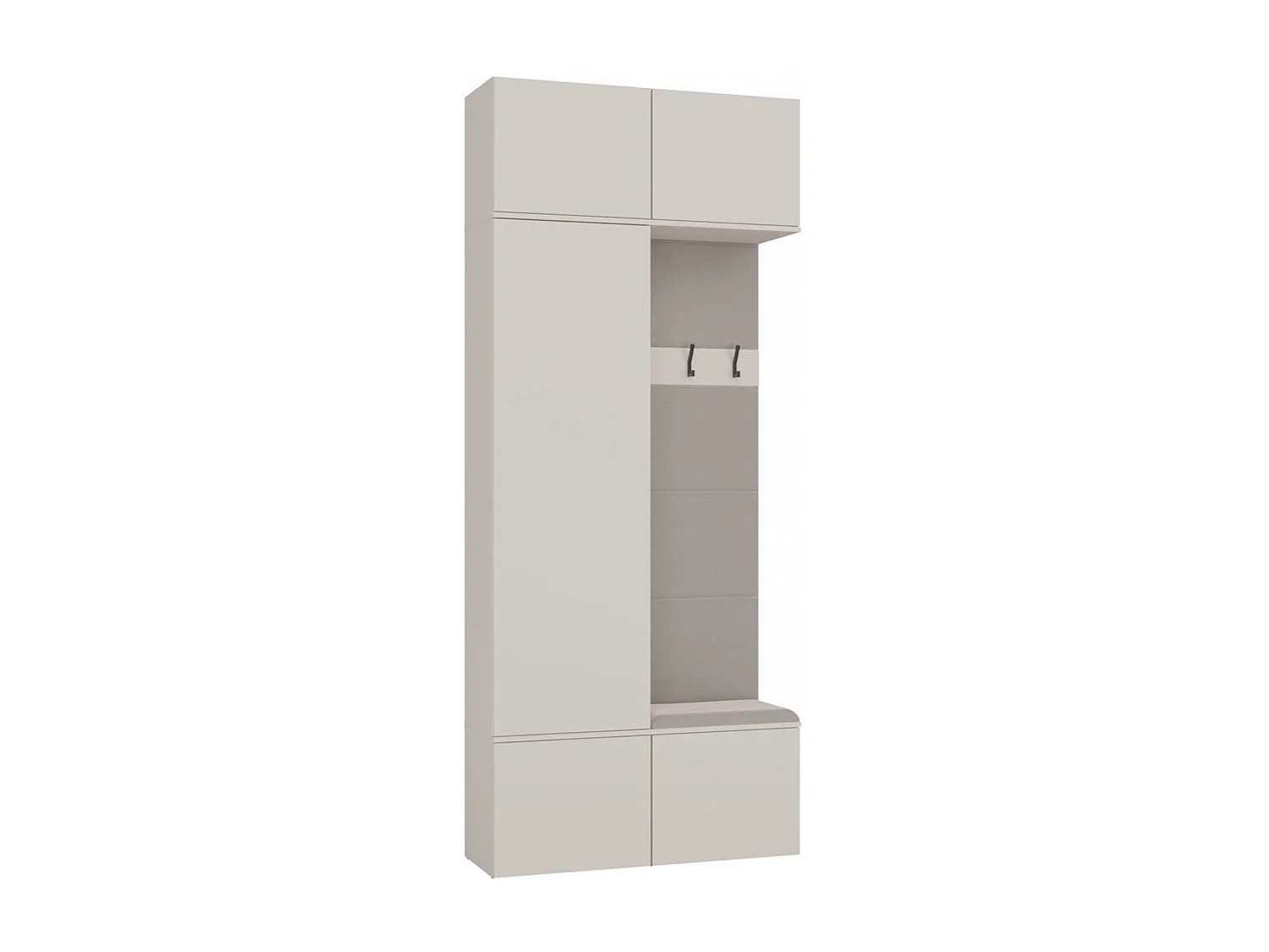Armoire, cachemire / beige, 100 x 238 x 35 cm