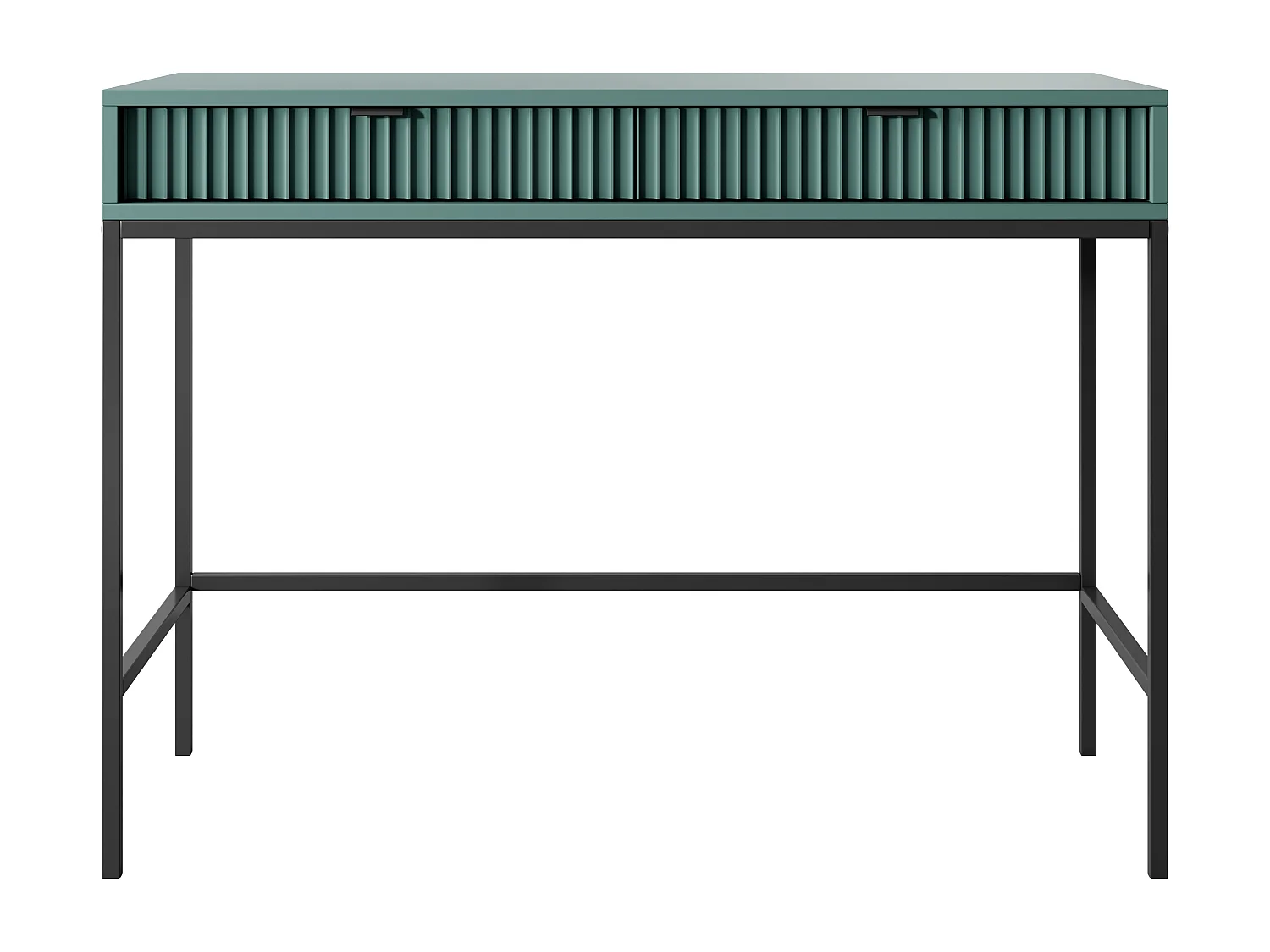 SCHMINKTISCH: Labrador, Schwarz, 104 x 78 x 50 cm, Schwarze Griffe