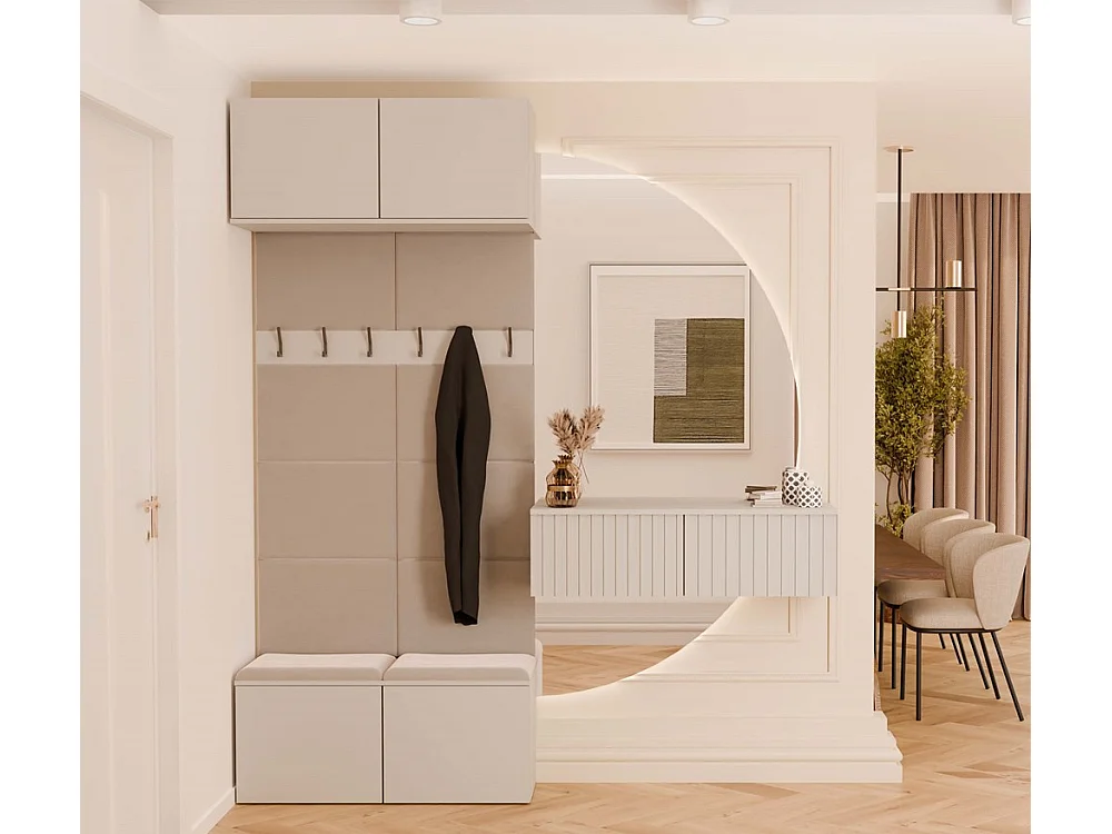 Armoire, cachemire / beige, 100 x 238 x 35 cm