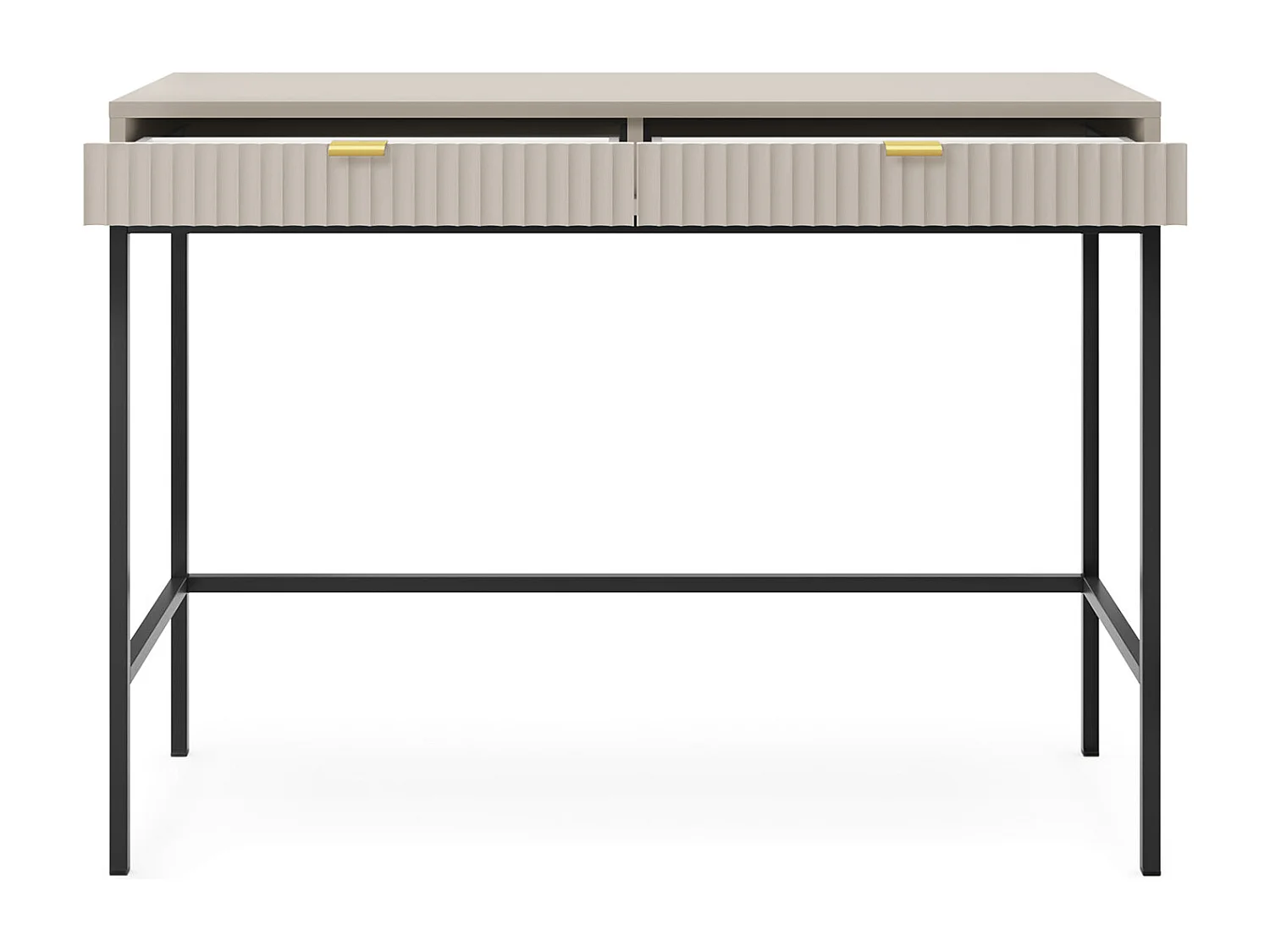 SCHMINKTISCH, Kaschmir, Schwarz, 104 x 78 x 50 cm, goldene Griffe