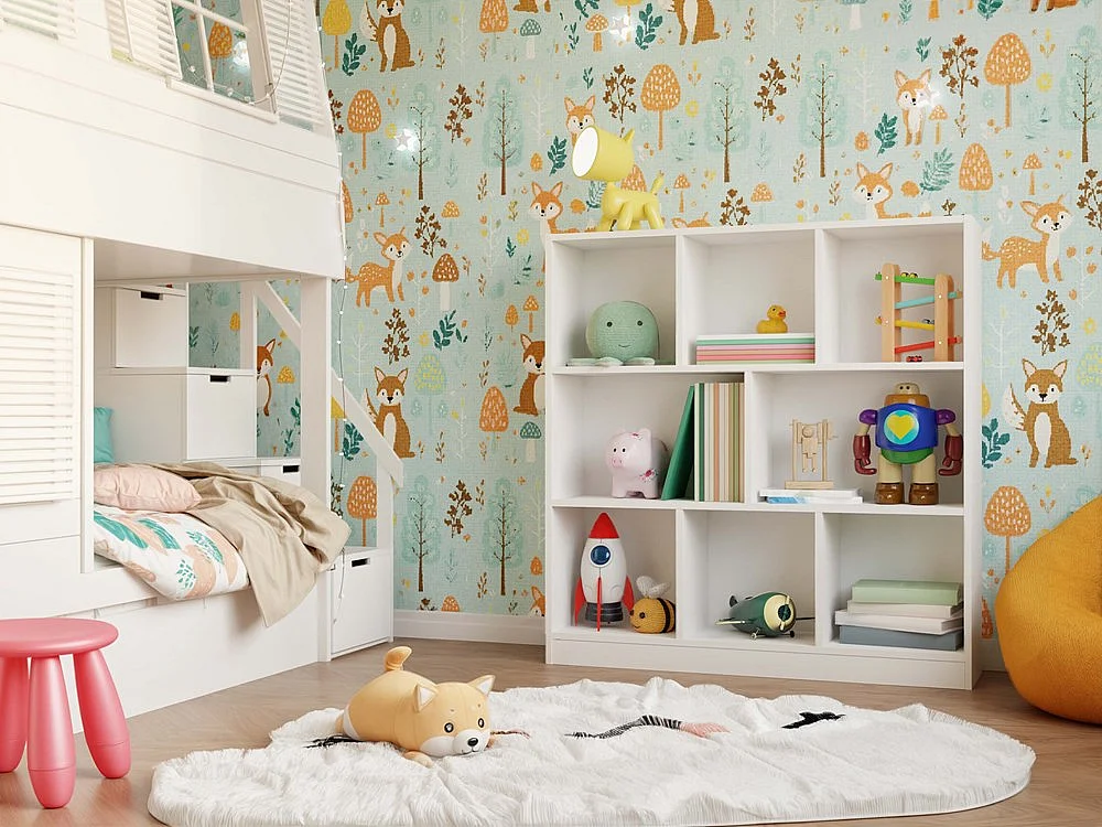 Étagère, blanche, 100 x 104 x 24 cm