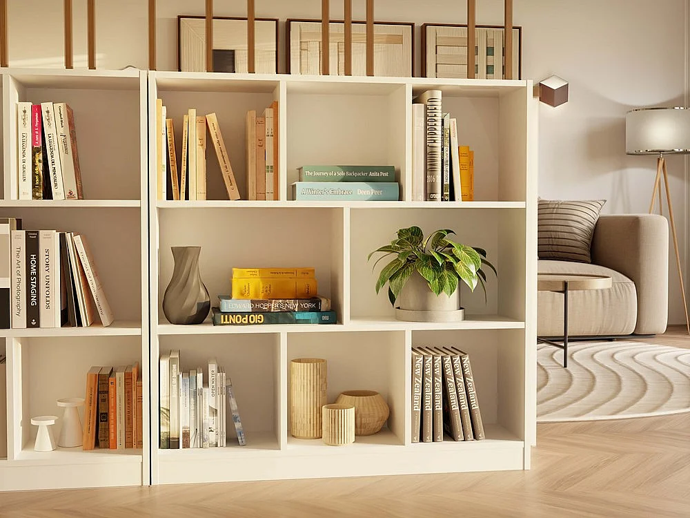 Étagère, blanche, 100 x 104 x 24 cm