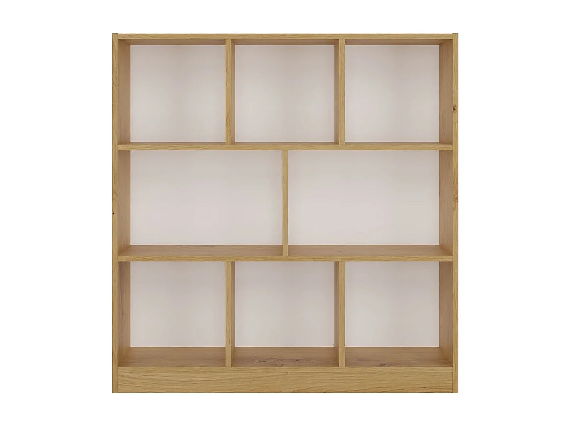 Bibliothèque, chêne Artisan, 100 x 104 x 24 cm