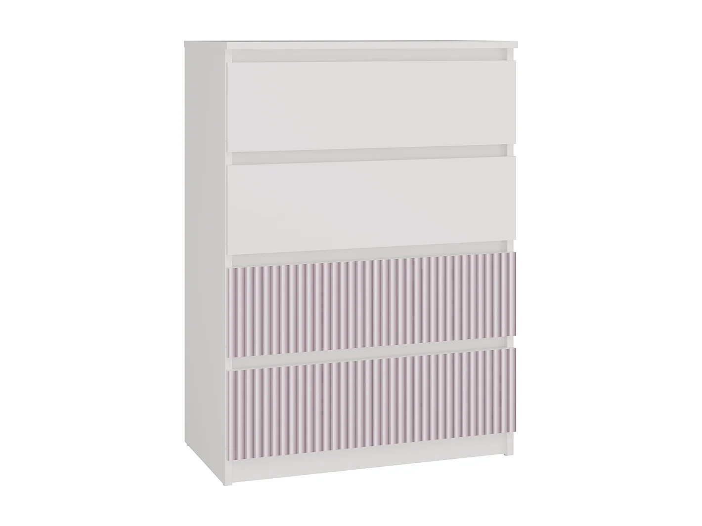 Commode, blanc / rose, 70 x 97 x 40 cm