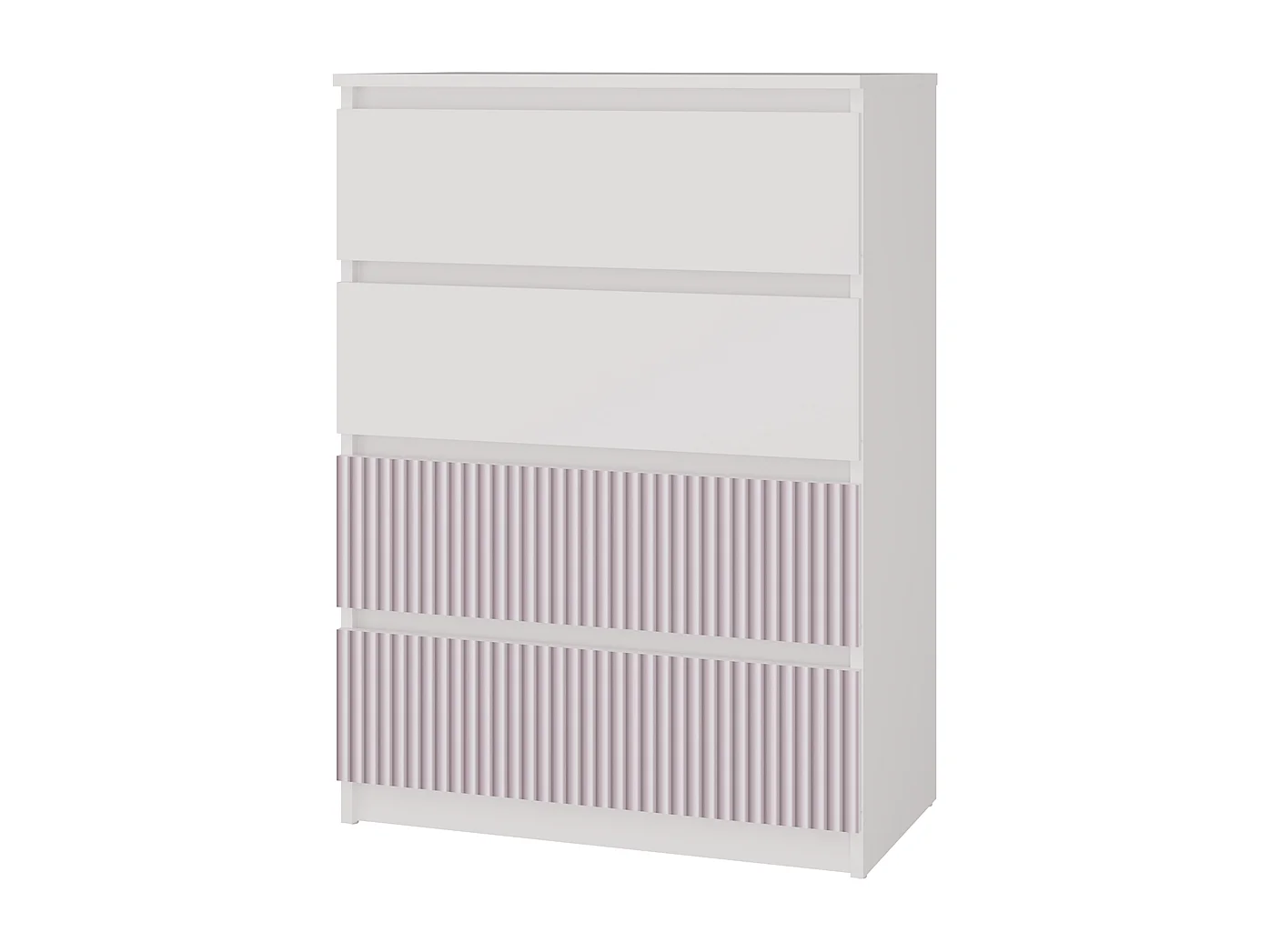 Commode, blanc / rose, 70 x 97 x 40 cm