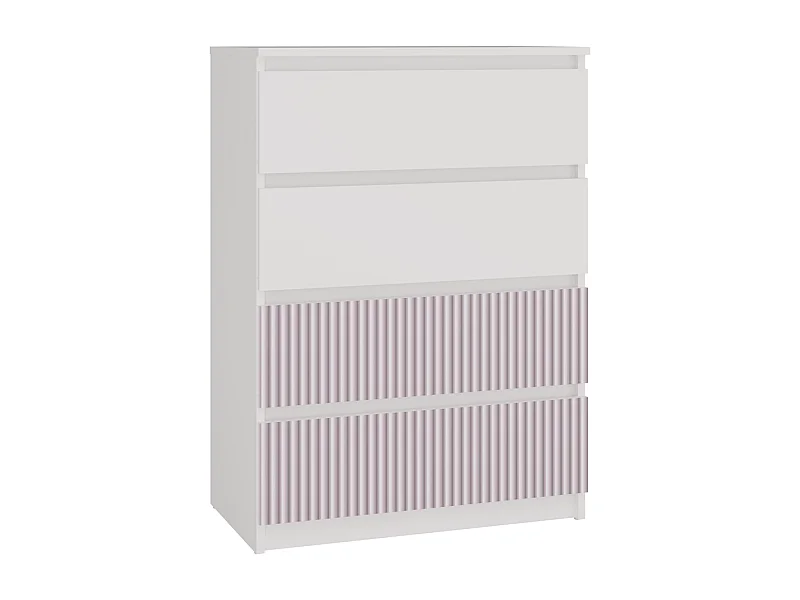 Commode, blanc / rose, 70 x 97 x 40 cm