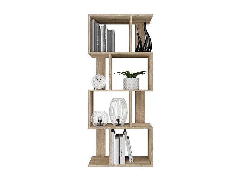 Bibliothèque, chêne Sonoma, 59,5 x 104 x 30 cm