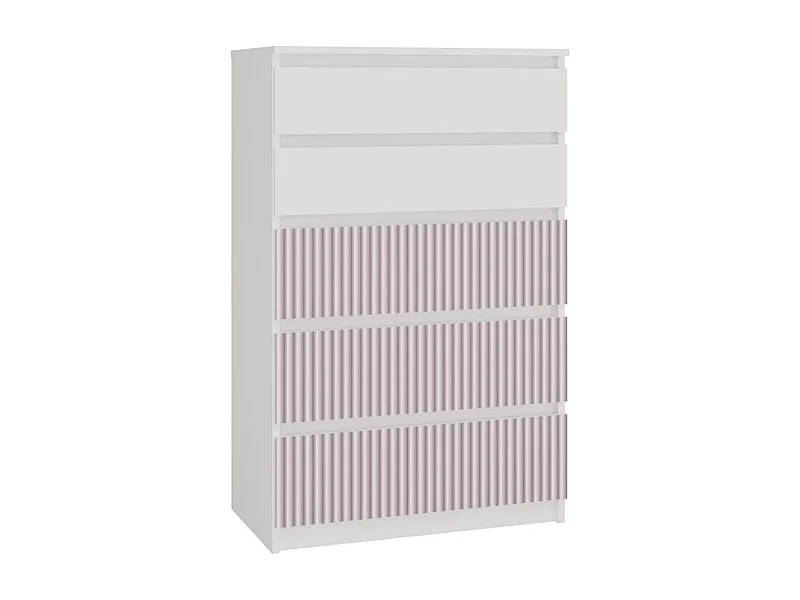 Commode, blanc / rose, 70 x 109,5 x 40 cm