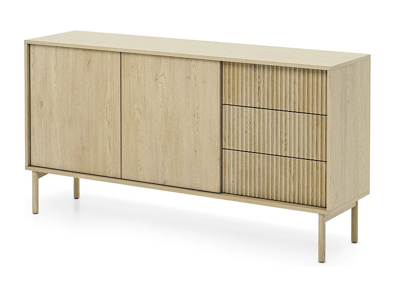 KOMODA, dąb Cremona, 153,5 x 79,8 x 39,5 cm