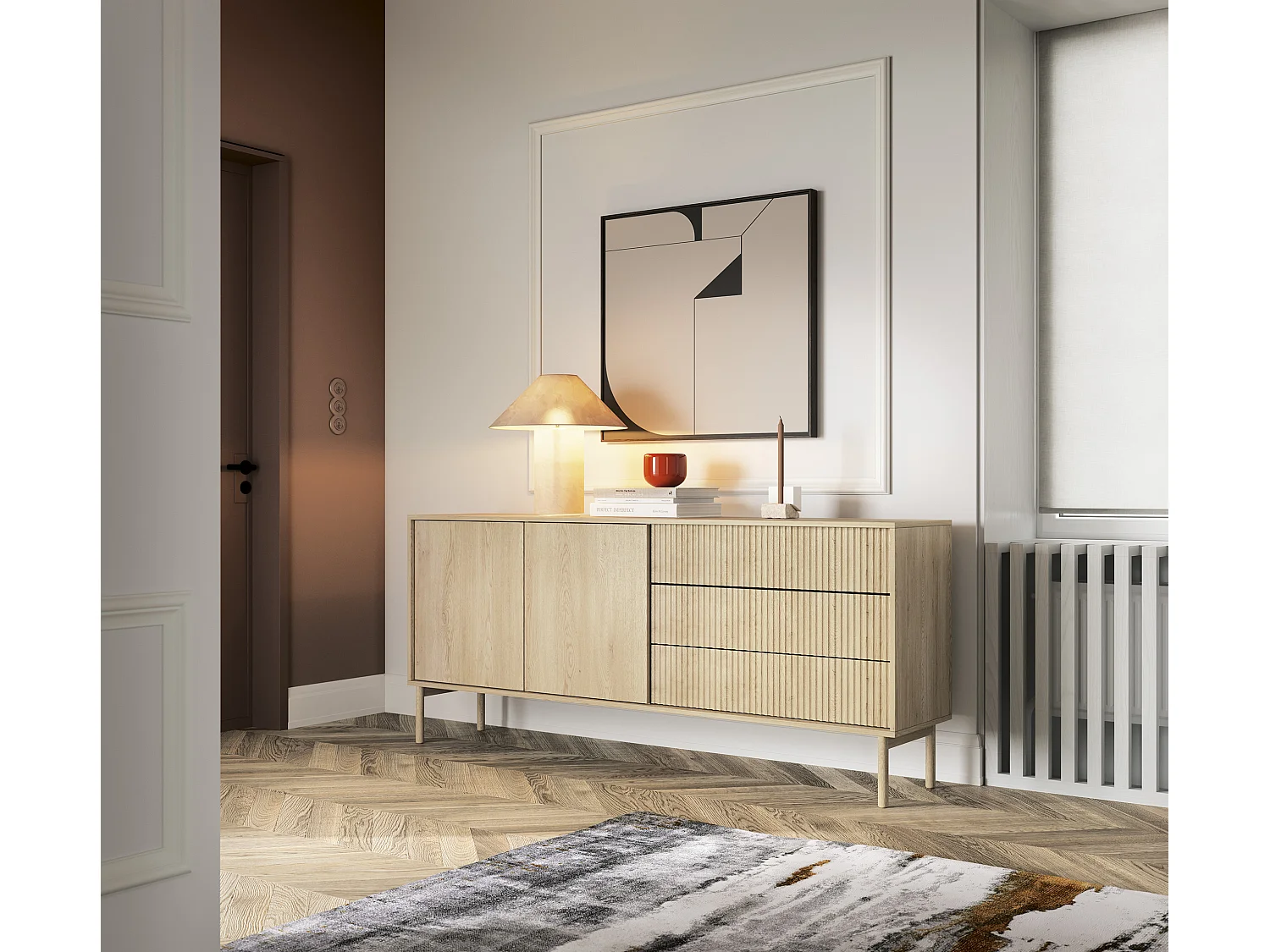 KOMMODE, Cremona-Eiche, 187,1 x 79,8 x 39,5 cm