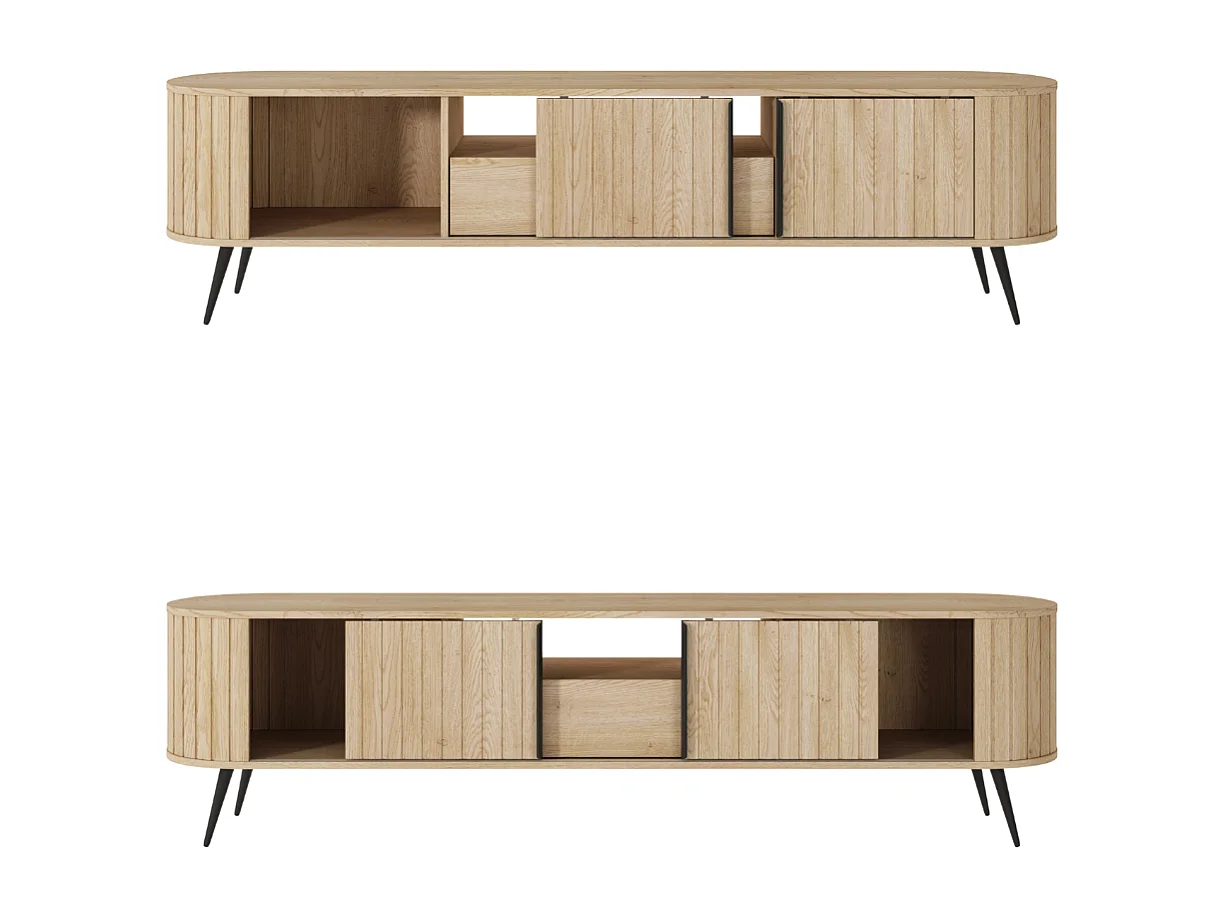 Fernsehschrank, Eiche Cremona, 196 x 51 x 40,2 cm