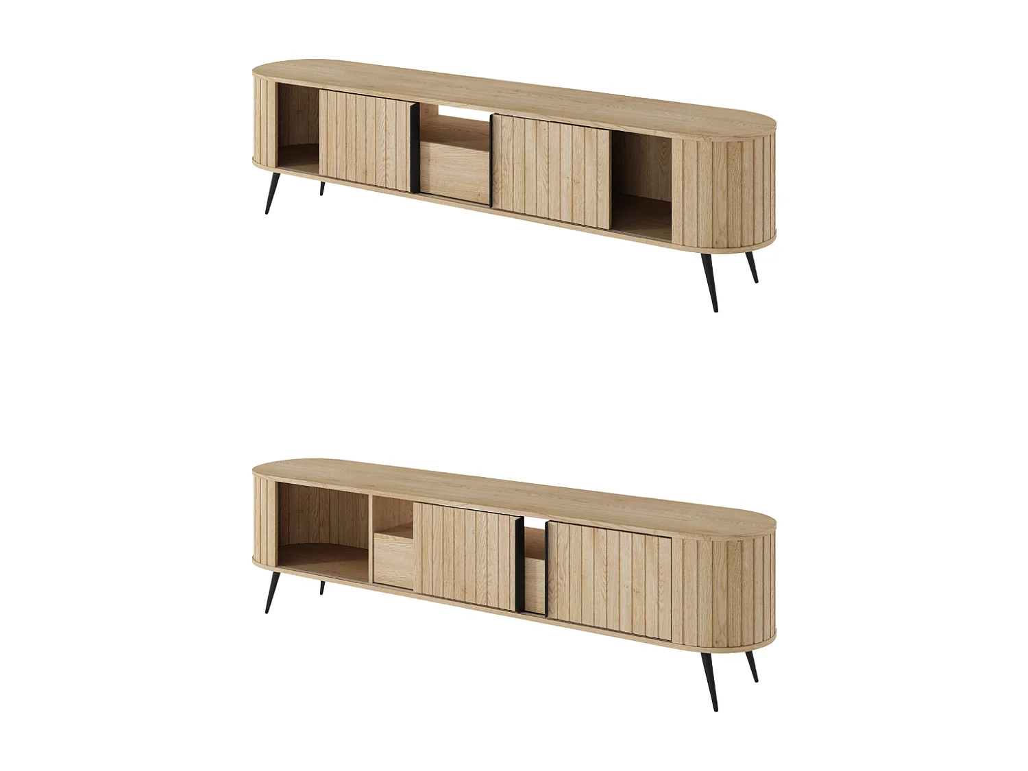 Fernsehschrank, Eiche Cremona, 196 x 51 x 40,2 cm