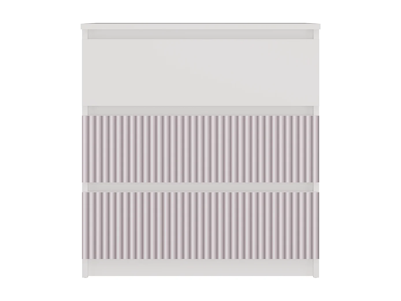 Commode, blanc / rose, 70 x 75 x 40 cm