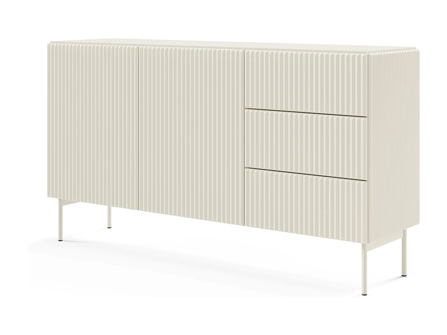 Cassettiera, cashmere, 147 x 81,2 x 39,8 cm