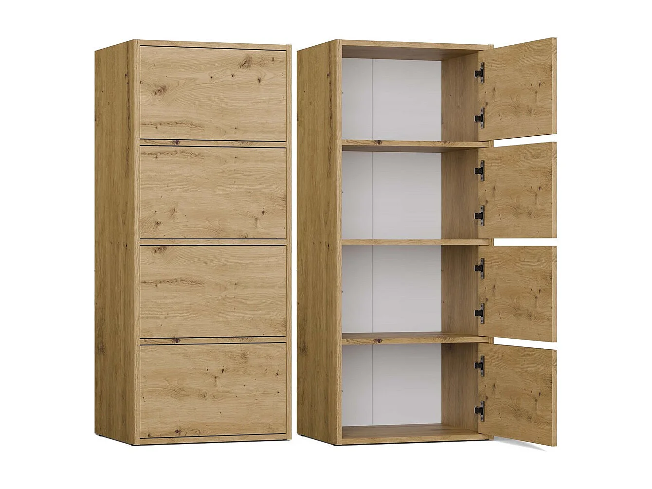 Commode, chêne Artisan, 50 x 119 x 40 cm