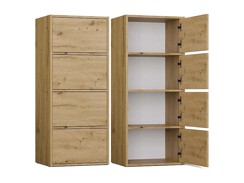 Commode, chêne Artisan, 50 x 119 x 40 cm