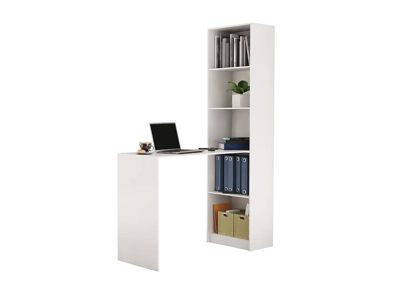Bureau, blanc, 50 x 181 x 125 cm