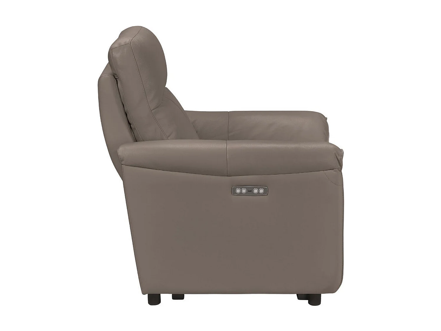 Fauteuil Relax Electrique Cuir Gris éléphant - MAZARO