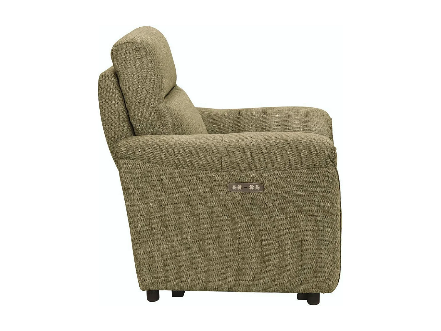 Fauteuil Relax Electrique Tissu Vert Chiné - MAZARO