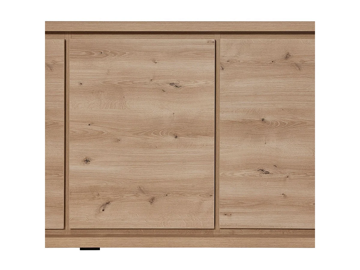 Séjour complet table repas 230cm buffet et argentier aspect bois Hudson Oak - URIDSON