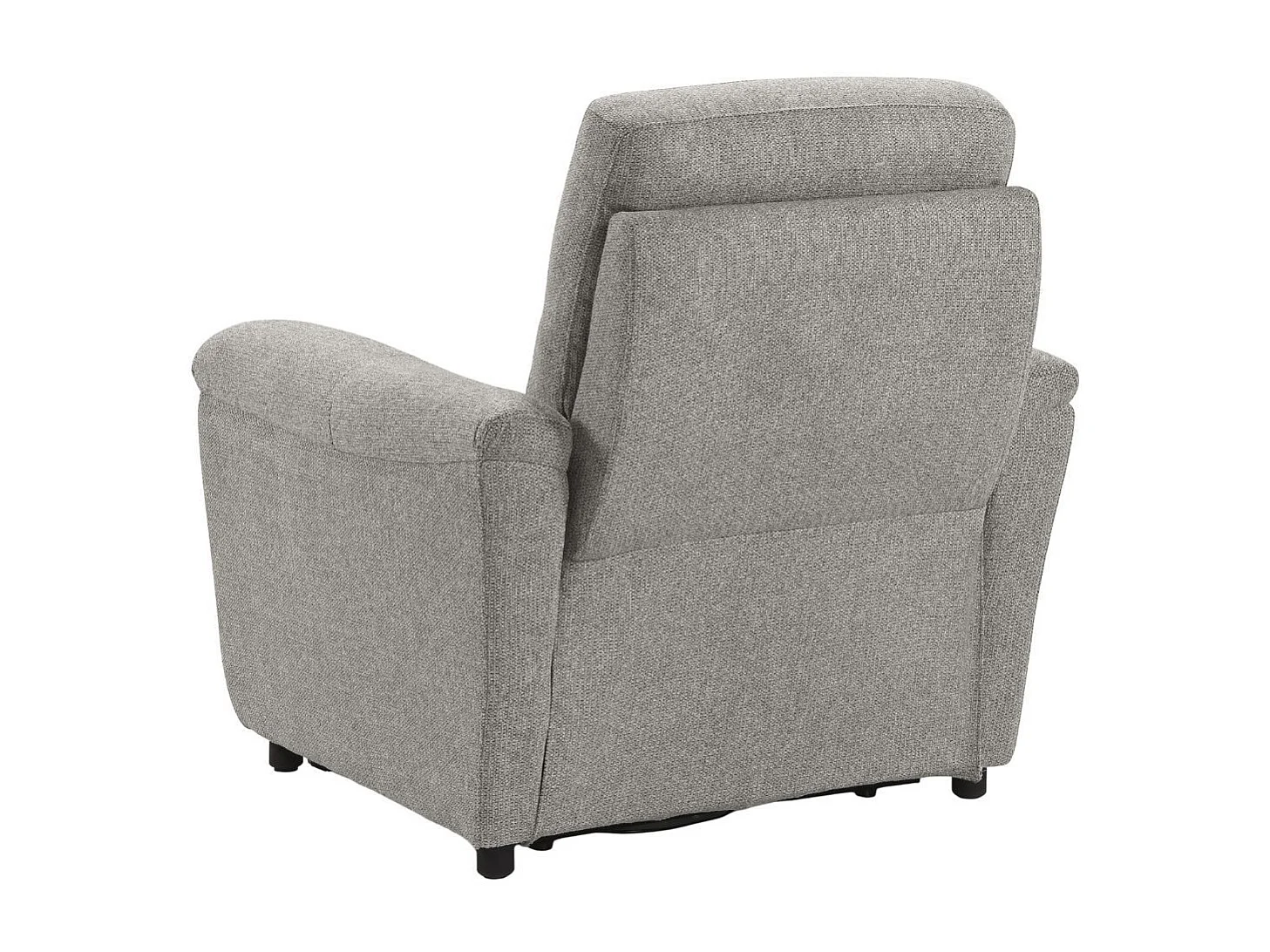 Fauteuil Relax Electrique Tissu Gris Chiné - MAZARO