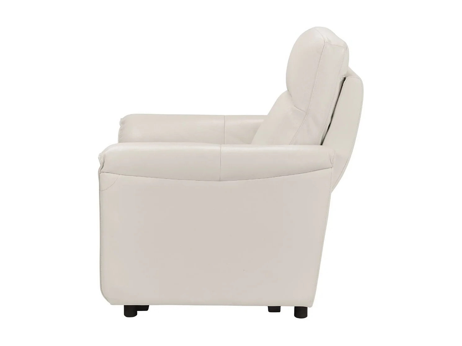 Fauteuil Relax Electrique Cuir Blanc - MAZARO