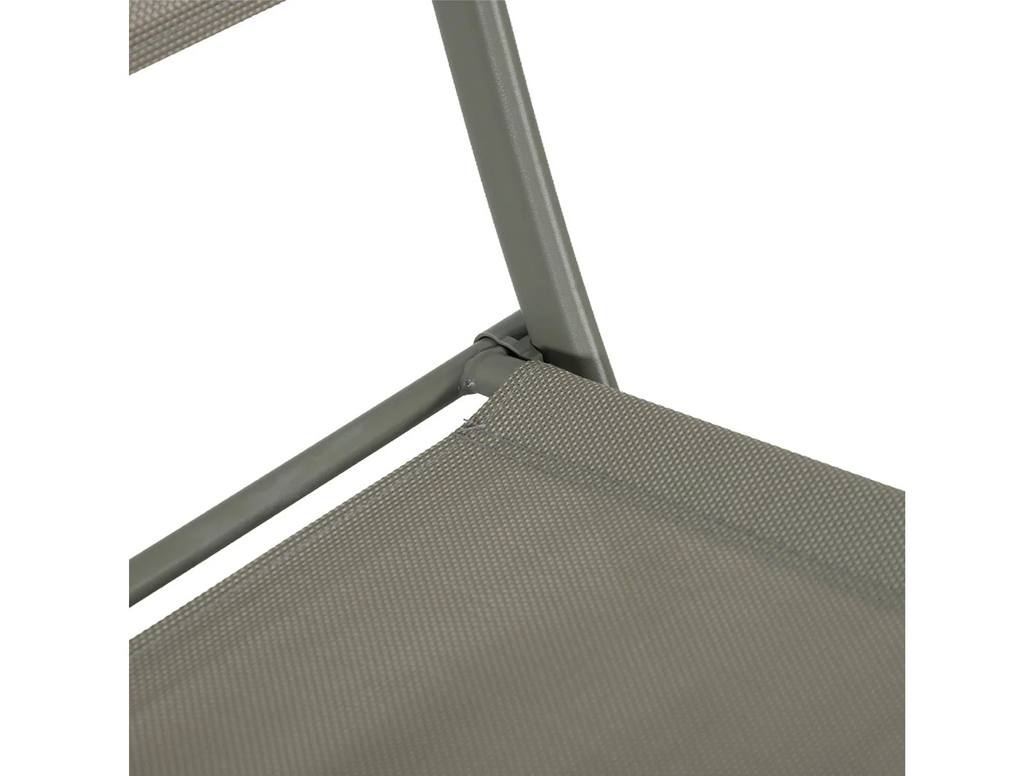 Set tavolo da giardino pieghevole in acciaio con 4 sedie, verde kaki