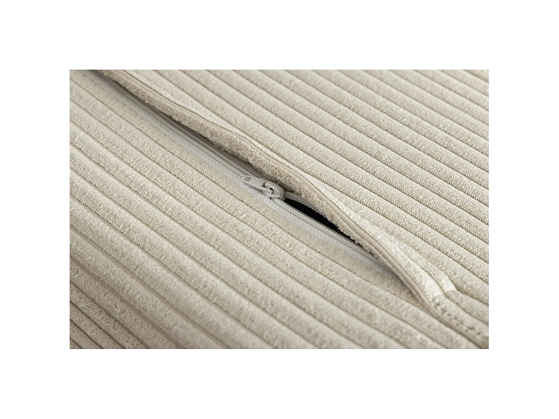 Sofa rechtwinklig umwandelbar PRESTO weiß beige – Schlafsofa 2 Plätze