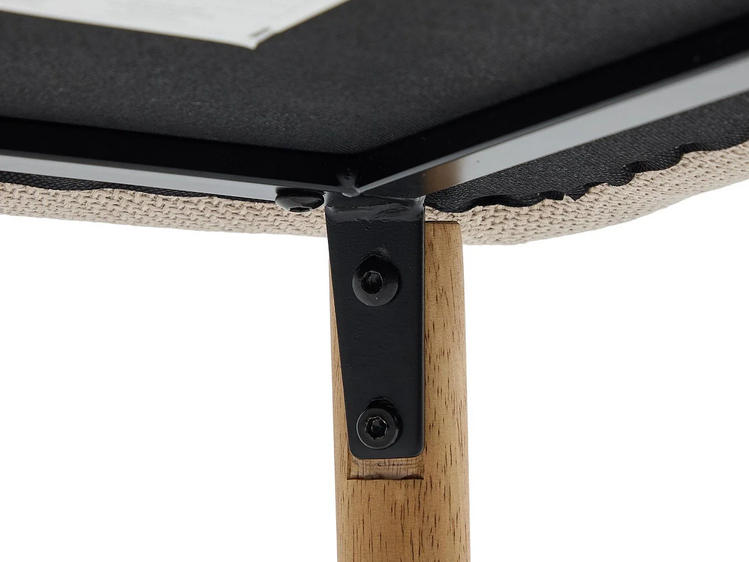 Tabouret de Bar avec Dossier et Accoudoirs - Pieds en Chêne, Assise en Lin - Hauteur Fixe 75 cm - Idéal pour Comptoir, Îlot de Cuisine, Bar