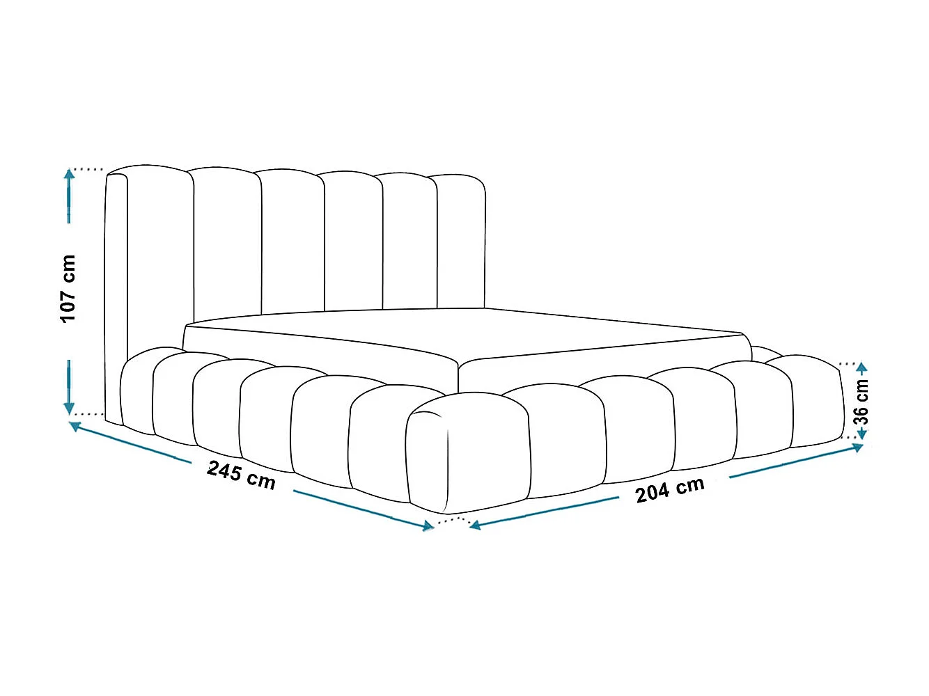 Gestoffeerd bed 160x200 Madeno - metalen lattenbodem, opbergruimte - fluweel, Beige (Amor Velvet 4304)