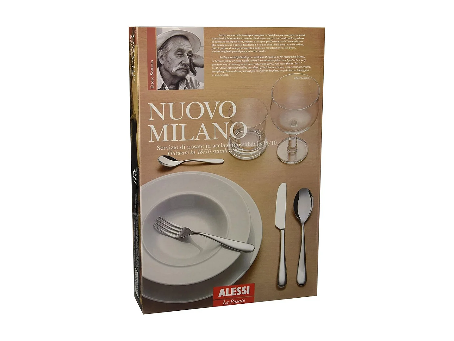Alessi Flatware Set-Nuovo SetNuovo Milano 24pcs stainless steel (5180S24M)