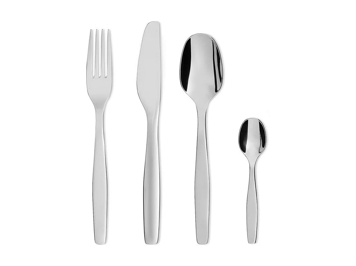 24-delige bestekset Alessi Itsumo van roestvrij staal, design Naoto Fukasawa
