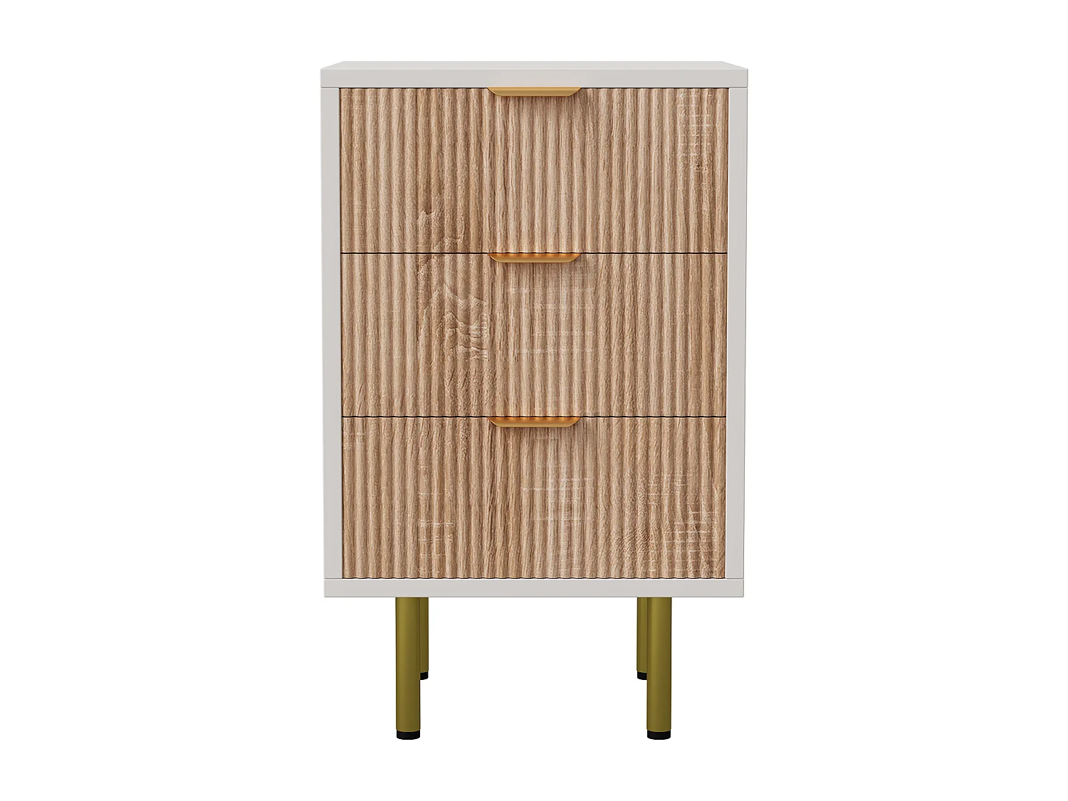 Table de nuit 2PCS avec 3 tiroirs-commode-tiroirs-table de nuit avec beaucoup d'espace de stockage,-Cabinet en bois pour couloir de chambre