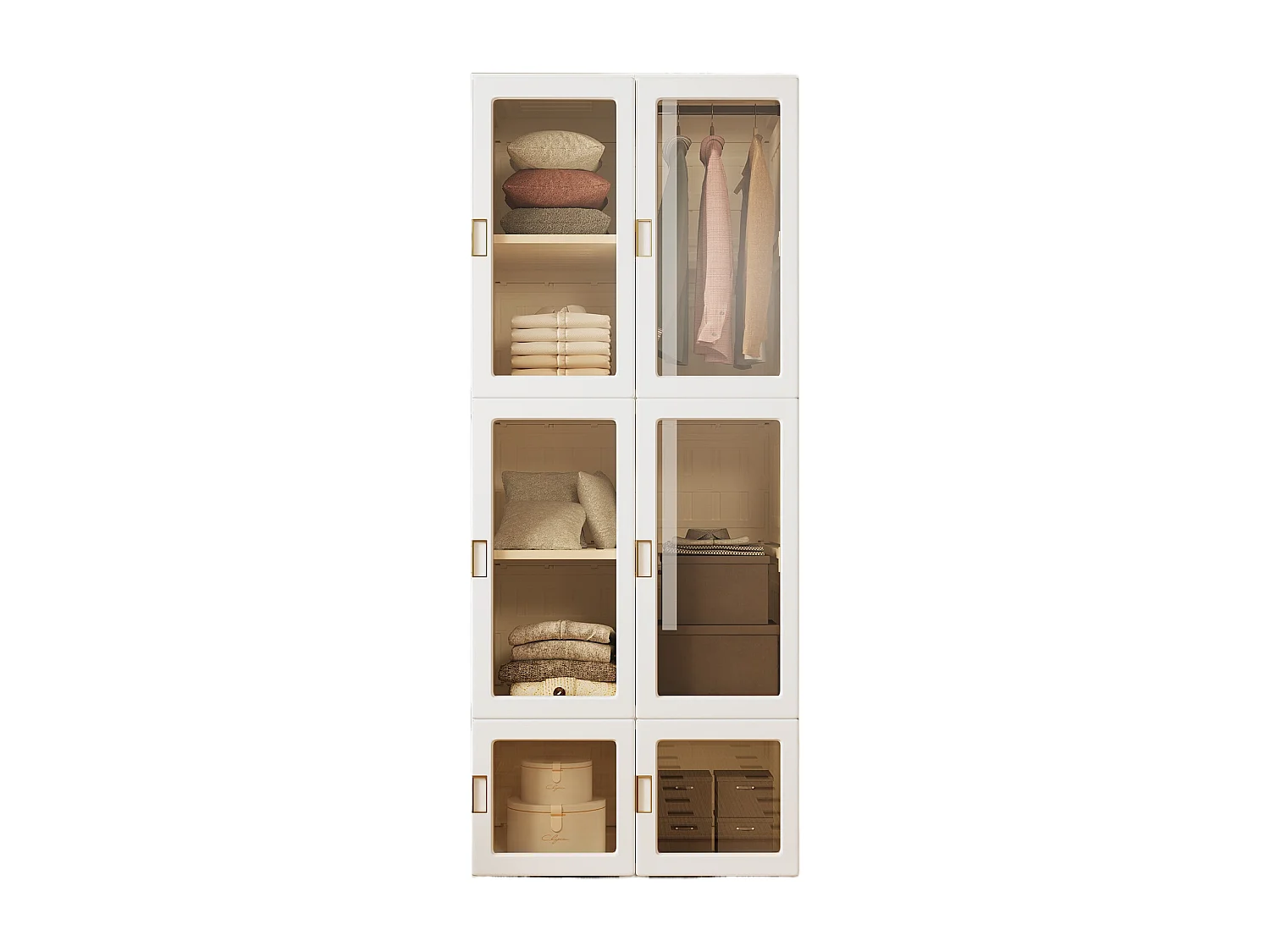 Armoire portable placards-chambre armoire-stockage organisateur-vêtements dresser-placard stockage organisateur-blanc